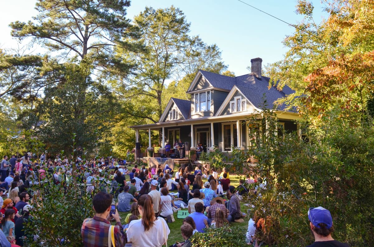 Historic Athens Porchfest community gathering