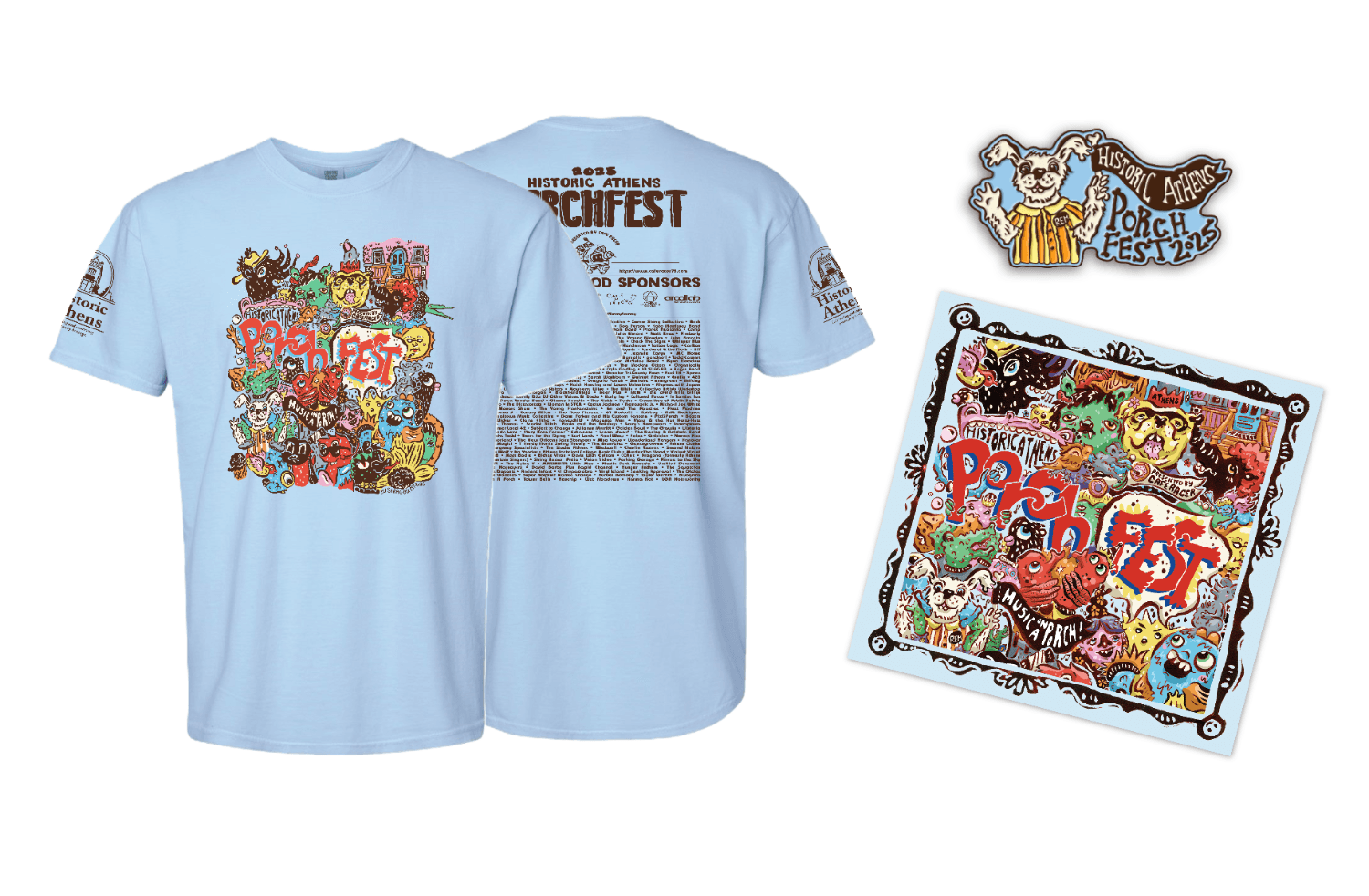 Official Porchfest merchandise